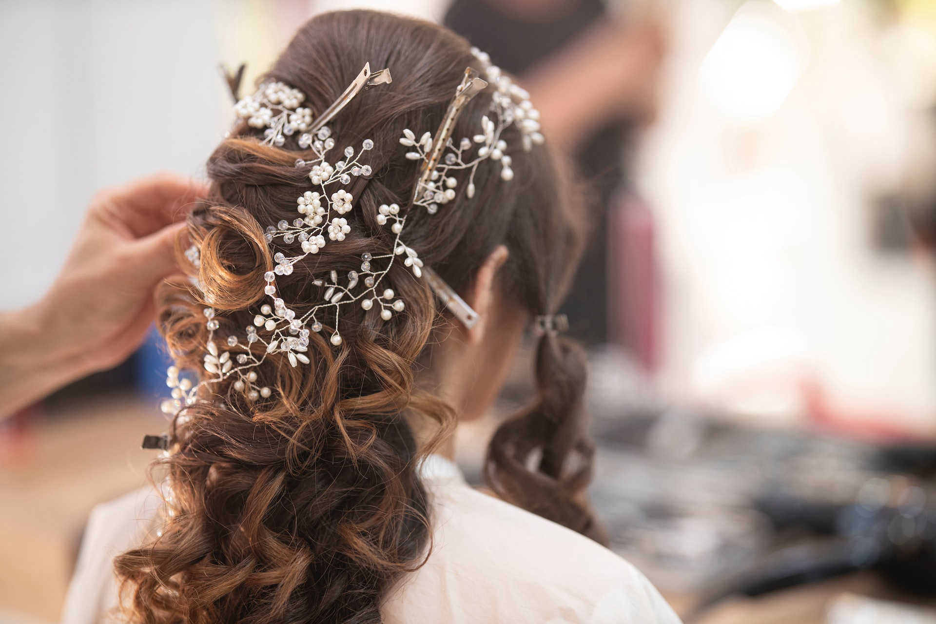 coiffure florale mariage