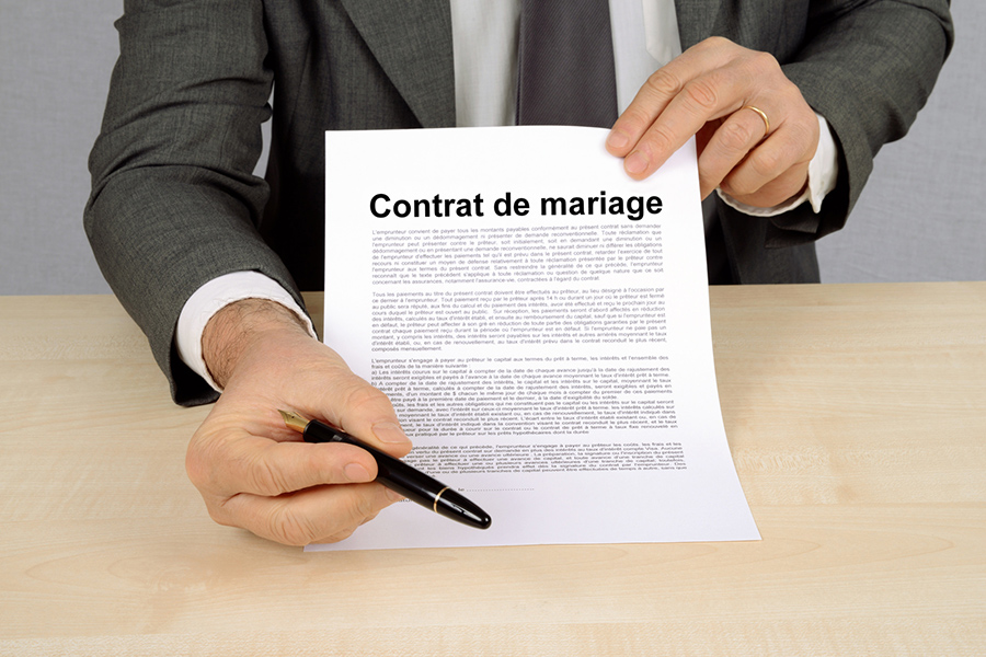 Les différents contrats de mariage expliqués